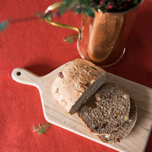 Load image into Gallery viewer, Rust Red and Green Fleur Tablecloth [Online Only]

