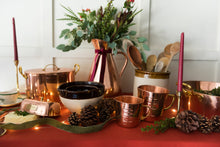 Load image into Gallery viewer, Rust Red and Green Fleur Tablecloth [Online Only]
