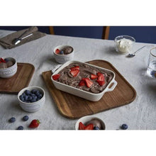 Load image into Gallery viewer, 2 Piece Ceramic Stoneware Baking Dish Set in Ivory Cream Beige [Online Only]
