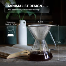 Load image into Gallery viewer, Pour Over Coffee Maker with Filter - 500ml/17oz [Online Only]
