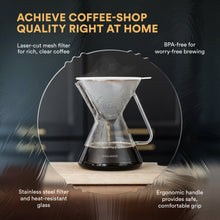 Load image into Gallery viewer, Pour Over Coffee Maker with Filter - 500ml/17oz [Online Only]
