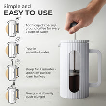 Load image into Gallery viewer, Glass French Press (800ml) [Online Only]
