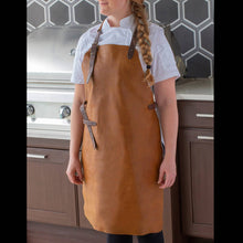 Load image into Gallery viewer, Messermeister Vintage Amber Leather Apron [Online Only]
