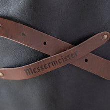 Load image into Gallery viewer, Messermeister Vintage Black Leather Apron [Online Only]
