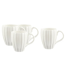 Load image into Gallery viewer, Lafayette Pearl White Stoneware Coffee Mug, Set of 4 [Online Only]
