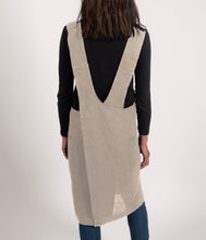 Load image into Gallery viewer, KAF Home Firenze 100% Stone Washed Linen  Cross Back Smock Apron-Assorted Colors [Online Only]
