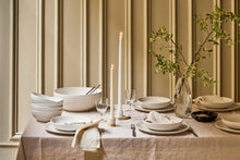 Load image into Gallery viewer, Lines White Stoneware Dinner Plate, Set of 4 [Online Only]
