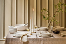 Load image into Gallery viewer, Lines White Stoneware Pasta Bowl, Set of 4 [Online Only]
