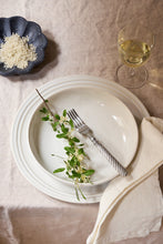 Load image into Gallery viewer, Lines White Stoneware Dinner Plate, Set of 4 [Online Only]

