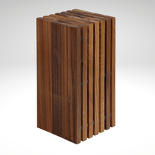 Load image into Gallery viewer, Slotted Knife Block, Walnut, 5.4" x 5.4" x 10.75" [Online Only]

