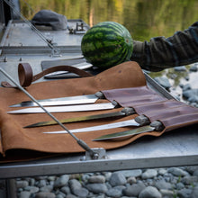 Load image into Gallery viewer, Messermeister Overland Chef Leather Knife Roll Set - 6 Piece [Online Only]
