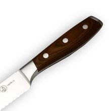 Load image into Gallery viewer, Messermeister Avanta Pakkawood Scalloped Slicer - 10" [Online Only]
