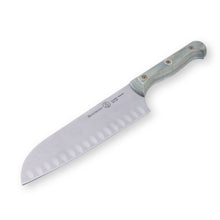 Load image into Gallery viewer, Messermeister Custom Blue Kullens Santoku Knife - 7" [Online Only]
