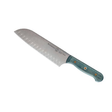 Load image into Gallery viewer, Messermeister Custom Blue Kullens Santoku Knife - 7" [Online Only]
