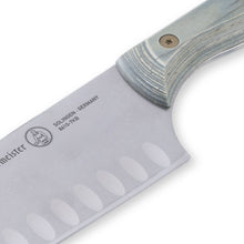 Load image into Gallery viewer, Messermeister Custom Blue Kullens Santoku Knife - 7" [Online Only]
