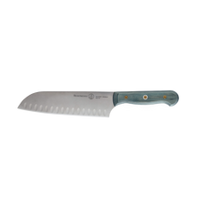 Load image into Gallery viewer, Messermeister Custom Blue Kullens Santoku Knife - 7" [Online Only]
