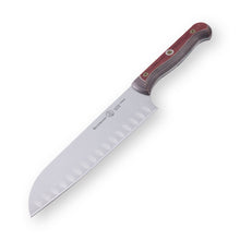 Load image into Gallery viewer, Messermeister Custom Red Kullens Santoku Knife - 7" [Online Only]
