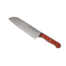 Load image into Gallery viewer, Messermeister Custom Red Kullens Santoku Knife - 7" [Online Only]
