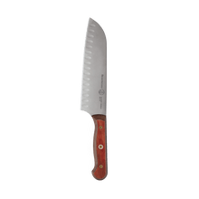 Load image into Gallery viewer, Messermeister Custom Red Kullens Santoku Knife - 7" [Online Only]
