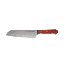 Load image into Gallery viewer, Messermeister Custom Red Kullens Santoku Knife - 7" [Online Only]
