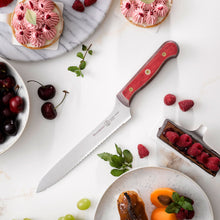 Load image into Gallery viewer, Messermeister Custom Red Scalloped Offset Knife - 8" [Online Only]
