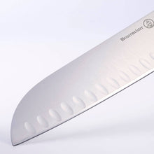 Load image into Gallery viewer, Messermeister Meridian Elite Kullens Santoku Knife - 7" [Online Only]
