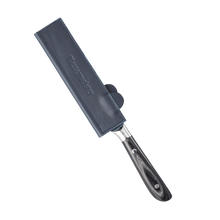 Load image into Gallery viewer, Messermeister Midnight Navy Leather Magnetic Edge-Guard - 6.5" [Online Only]
