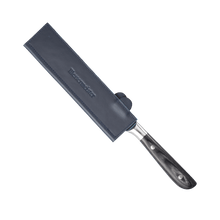 Load image into Gallery viewer, Messermeister Midnight Navy Leather Magnetic Edge-Guard - 8.5" [Online Only]

