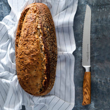 Load image into Gallery viewer, Messermeister Oliva Elite Scalloped Bread Knife - 9" [Online Only]
