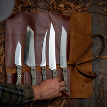 Load image into Gallery viewer, Messermeister Overland Chef Leather Knife Roll Set - 6 Piece [Online Only]
