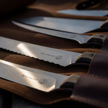 Load image into Gallery viewer, Messermeister Overland Chef Leather Knife Roll Set - 6 Piece [Online Only]
