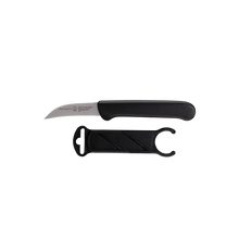 Load image into Gallery viewer, Messermeister Black Birds Beak Parer with Matching Sheath - 2.5" [Online Only]
