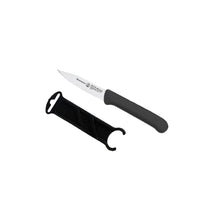 Load image into Gallery viewer, Messermeister Black Clip Point Parer with Matching Sheath - 3" [Online Only]
