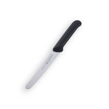 Load image into Gallery viewer, Messermeister Black Serrated Tomato Knife with Matching Sheath - 4.5" [Online Only]
