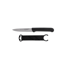 Load image into Gallery viewer, Messermeister Black Spear Point Parer with Matching Sheath - 4" [Online Only]

