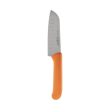 Load image into Gallery viewer, Messermeister Petite Messer Orange Kullens Santoku Knife - 5" [Online Only]
