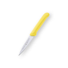 Load image into Gallery viewer, Messermeister Yellow Spear Point Parer with Matching Sheath - 3" [Online Only]
