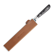 Load image into Gallery viewer, Messermeister Saddle Brown Leather Magnetic Edge-Guard - 10.5" [Online Only]
