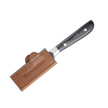 Load image into Gallery viewer, Messermeister Saddle Brown Leather Magnetic Edge-Guard - 4" [Online Only]
