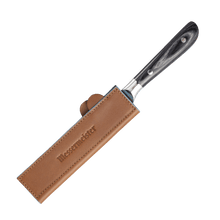 Load image into Gallery viewer, Messermeister Saddle Brown Leather Magnetic Edge-Guard - 6.5" [Online Only]
