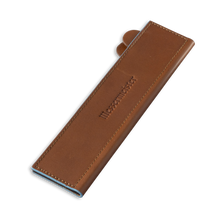 Load image into Gallery viewer, Messermeister Saddle Brown Leather Magnetic Edge-Guard - 8.5" [Online Only]
