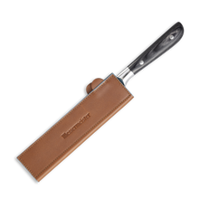 Load image into Gallery viewer, Messermeister Saddle Brown Leather Magnetic Edge-Guard - 8.5" [Online Only]
