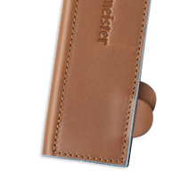 Load image into Gallery viewer, Messermeister Saddle Brown Leather Magnetic Edge-Guard - 8.5" [Online Only]
