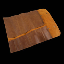 Load image into Gallery viewer, Messermeister Vintage Leather Amber Knife Roll - 7 Pocket [Online Only]
