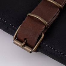 Load image into Gallery viewer, Messermeister Vintage Leather Black Knife Roll - 7 Pocket [Online Only]
