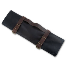 Load image into Gallery viewer, Messermeister Vintage Leather Black Knife Roll - 7 Pocket [Online Only]
