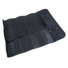 Load image into Gallery viewer, Messermeister Vintage Leather Black Knife Roll - 7 Pocket [Online Only]

