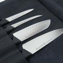 Load image into Gallery viewer, Messermeister Vintage Leather Black Knife Roll - 7 Pocket [Online Only]
