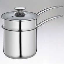 Load image into Gallery viewer, Mini Double Boiler Set with Glass Lid, 1.6 qt., 5.5" dia. [Online Only]
