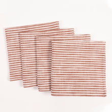 Load image into Gallery viewer, Monaco Striped Cloth Dinner Napkins-Assorted Colors [Online Only]
